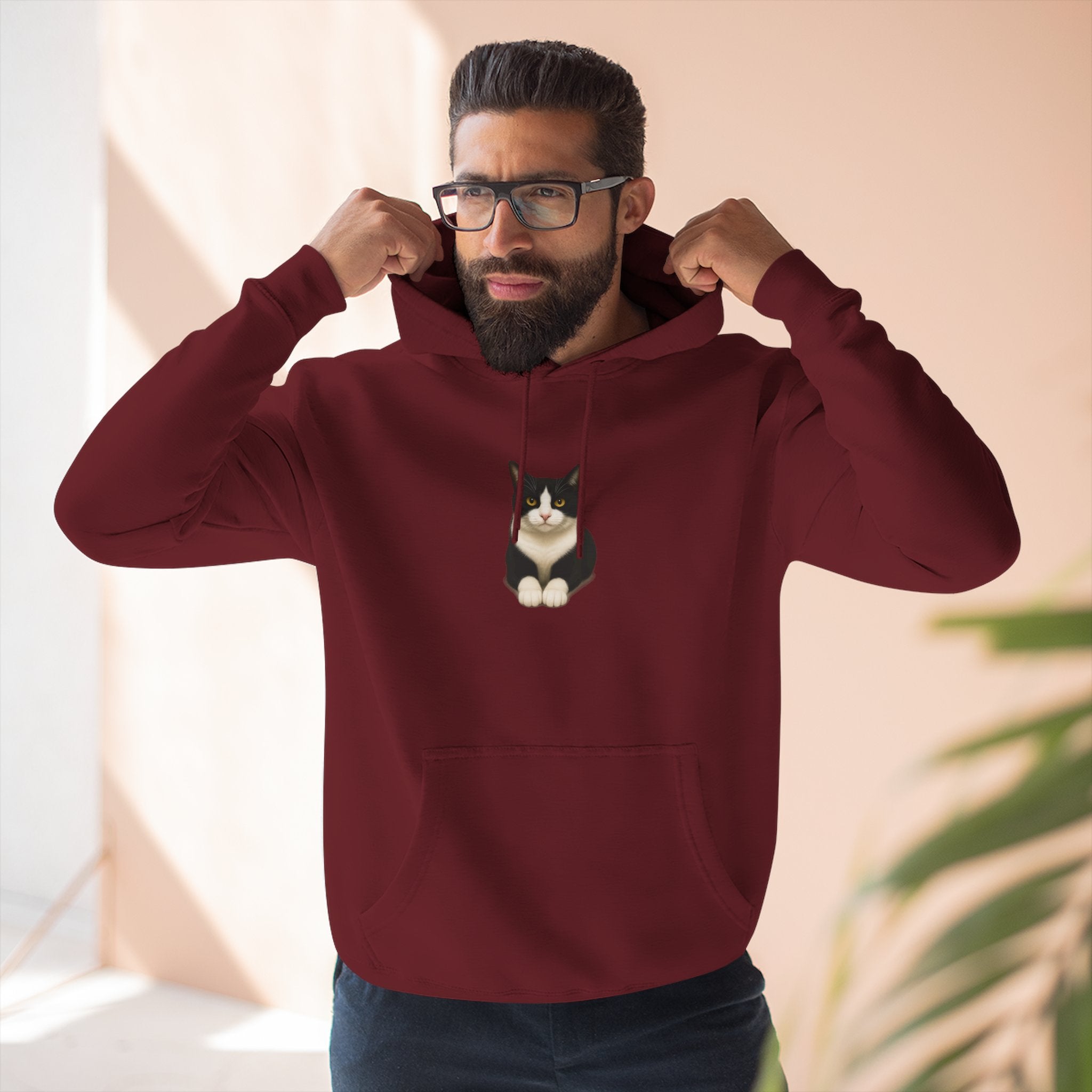 Hanging  Hoodie — Cozy Fleece Pullover for Animal Lovers