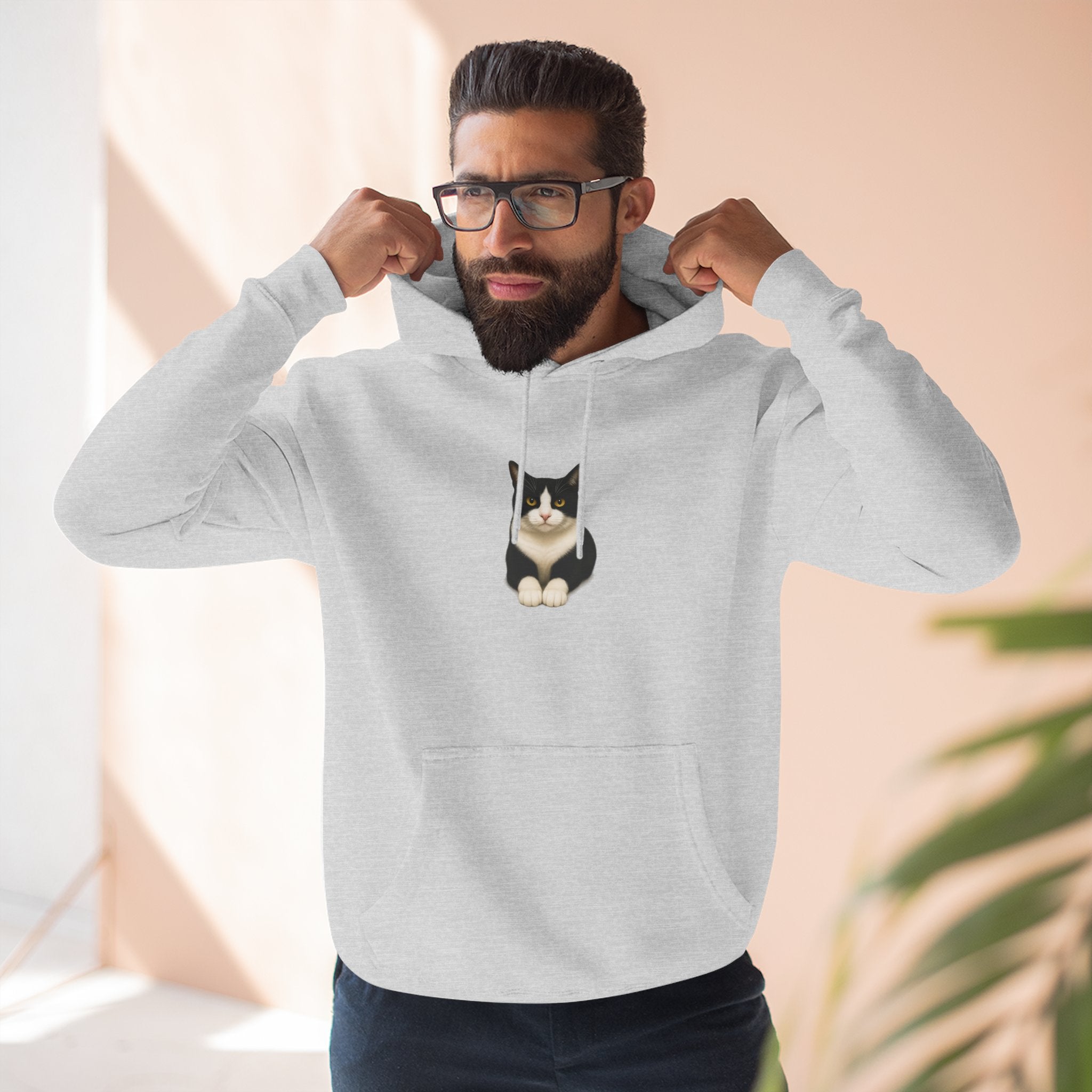 Hanging  Hoodie — Cozy Fleece Pullover for Animal Lovers