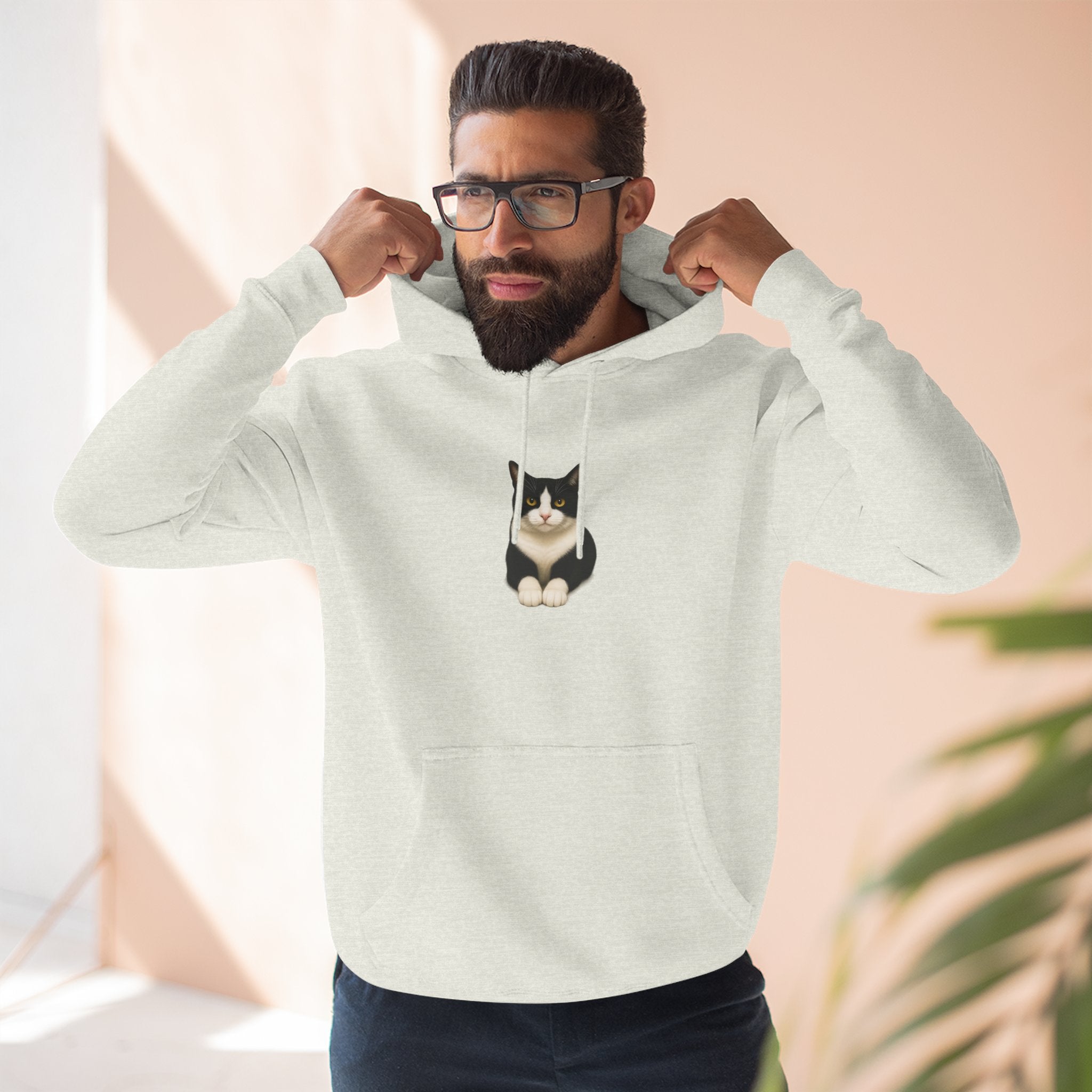 Hanging  Hoodie — Cozy Fleece Pullover for Animal Lovers