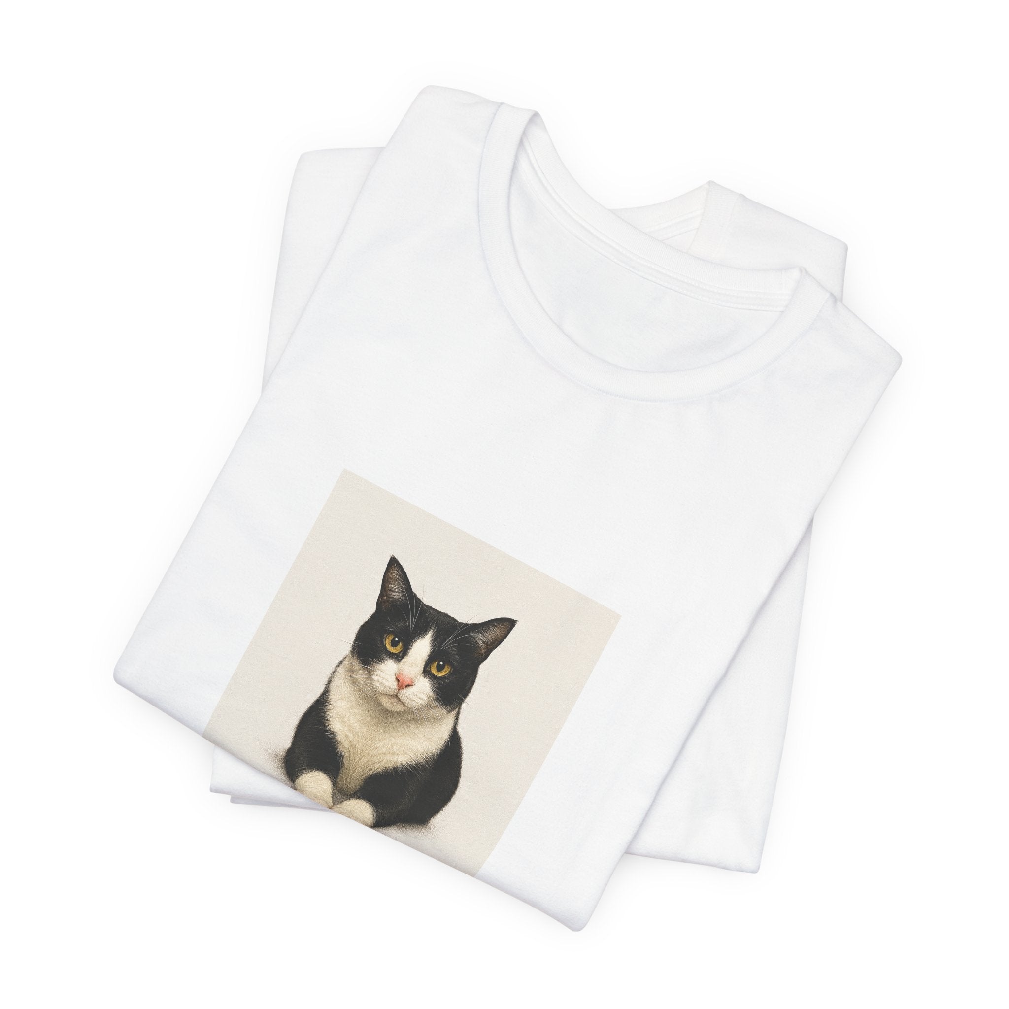 Samy Cat & Co. T-Shirt — Vintage Black & White Cat Graphic Tee