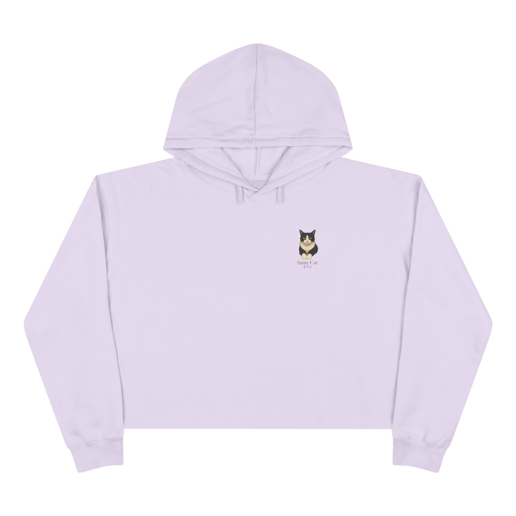 Minimal Samy Cat Graphic Cropped Sweatshirt