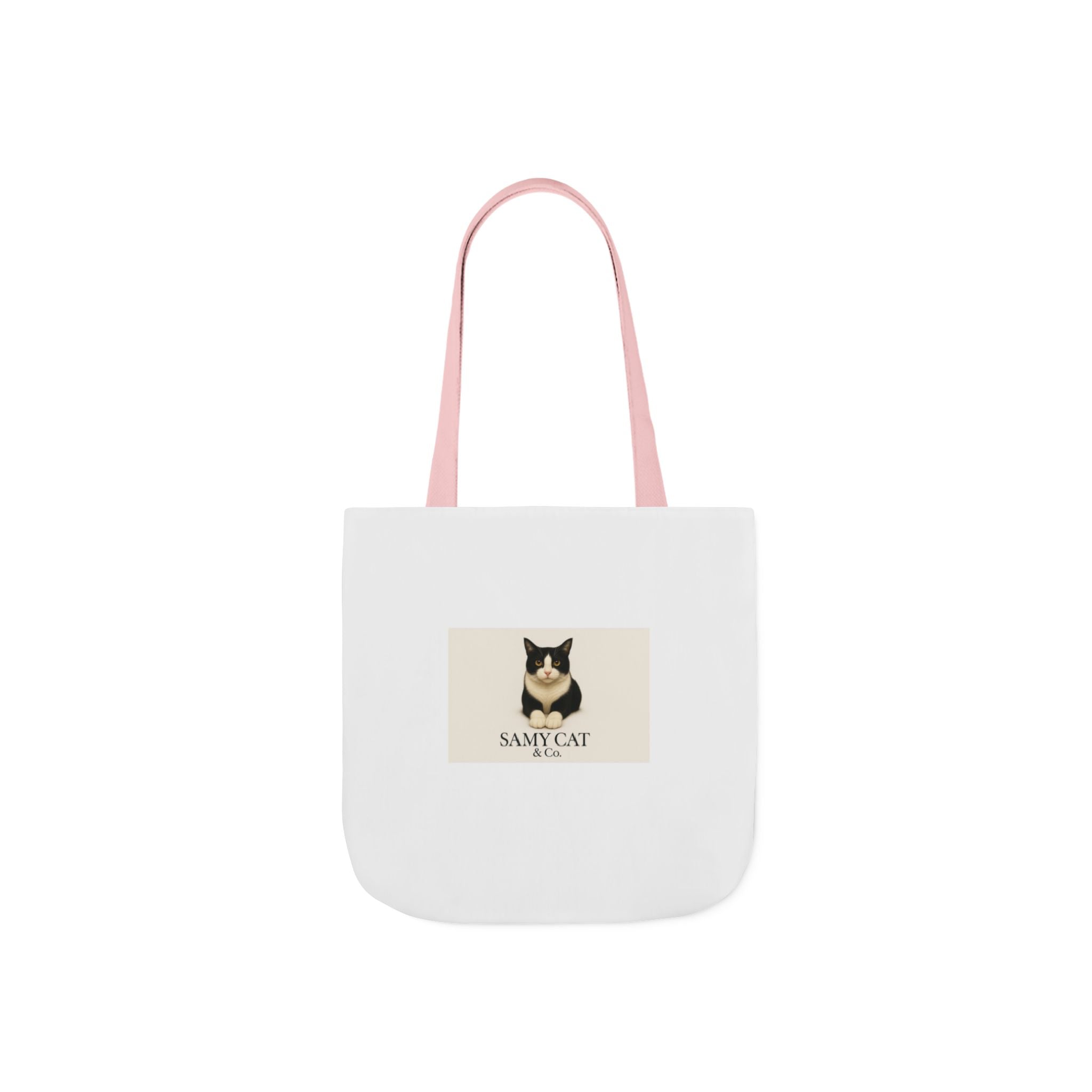 Cat Portrait Canvas Tote — "Samy Cat" Graphic Tote Bag