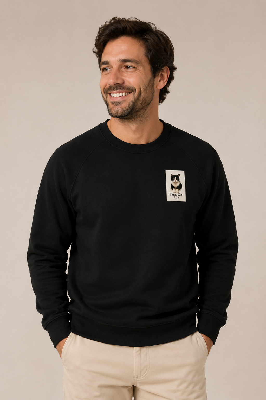 Rewneck Sweatshirt - Samy Cat