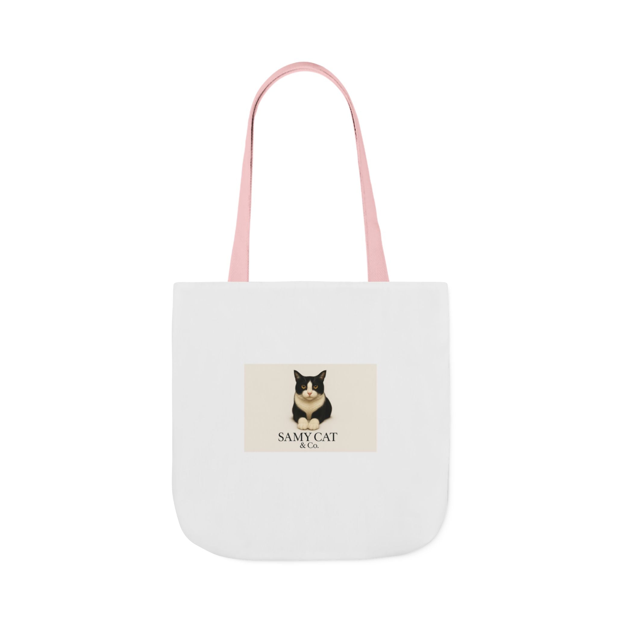 Cat Portrait Canvas Tote — "Samy Cat" Graphic Tote Bag