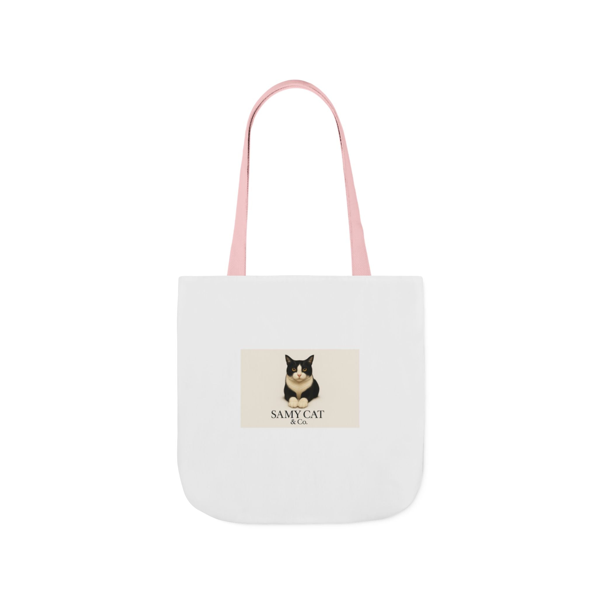 Cat Portrait Canvas Tote — "Samy Cat" Graphic Tote Bag