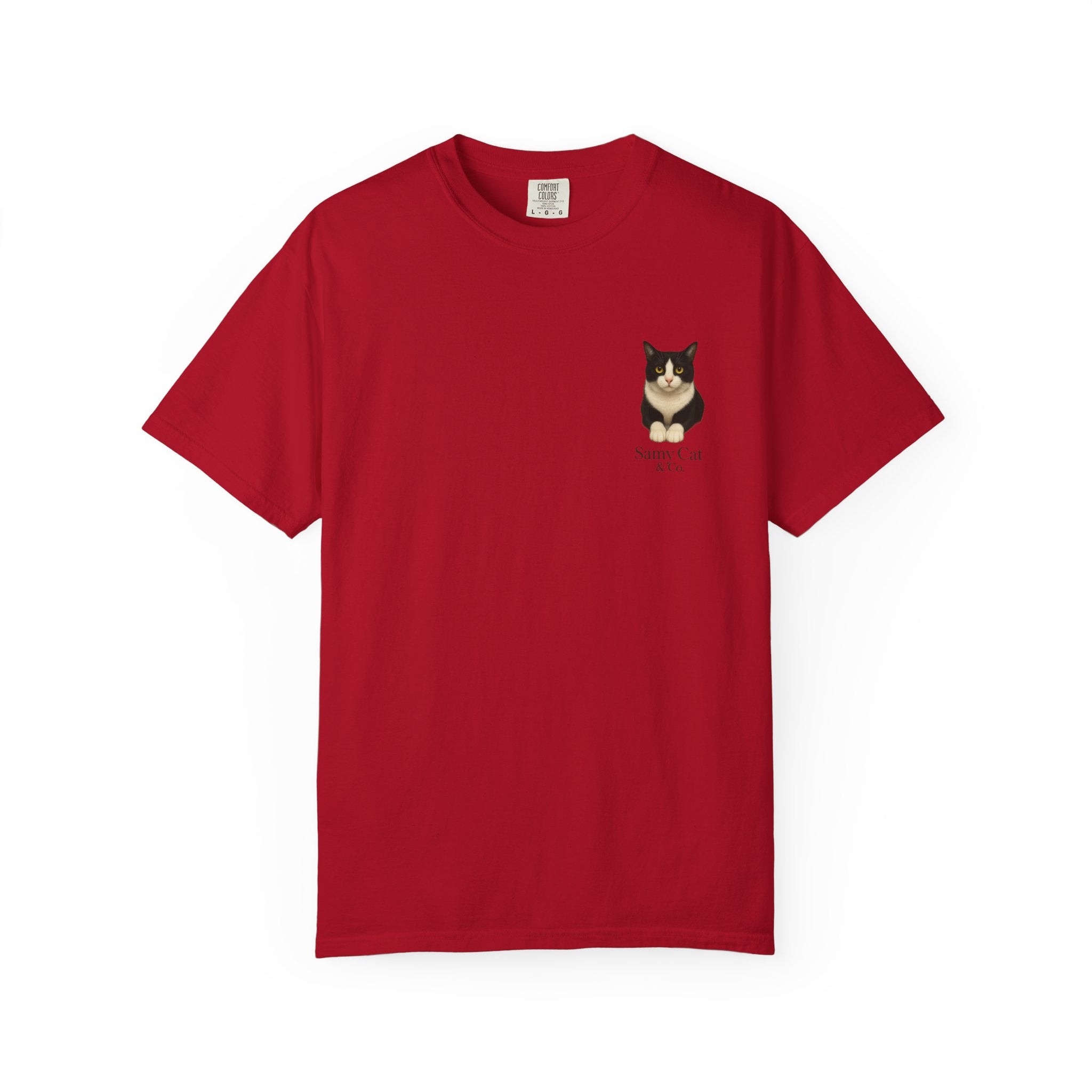 Chihuahua Portrait T-Shirt | Small Dog Illustration, Heart Chest Detail