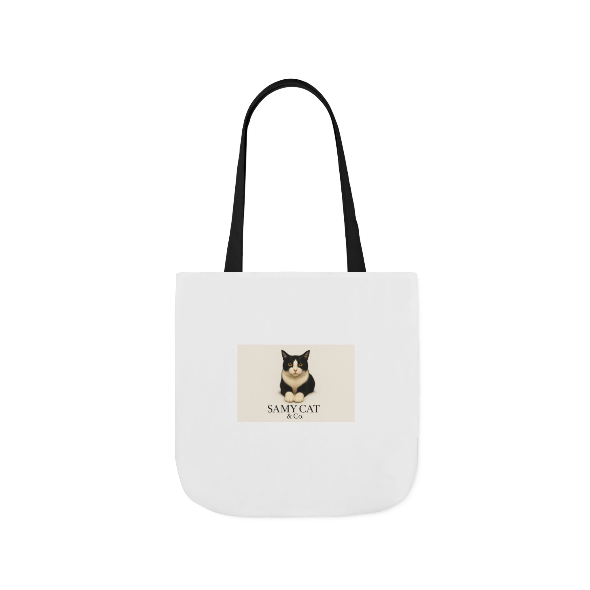 Cat Portrait Canvas Tote — "Samy Cat" Graphic Tote Bag