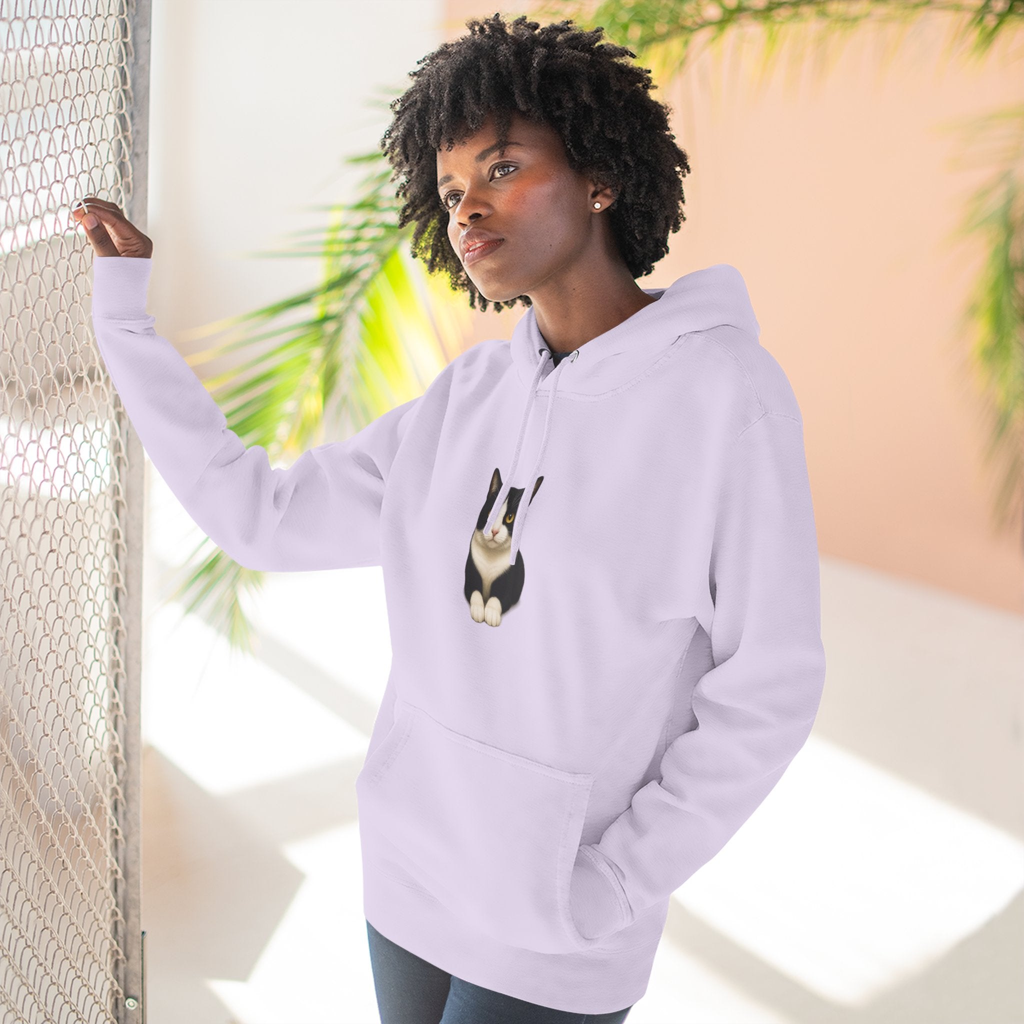Hanging  Hoodie — Cozy Fleece Pullover for Animal Lovers