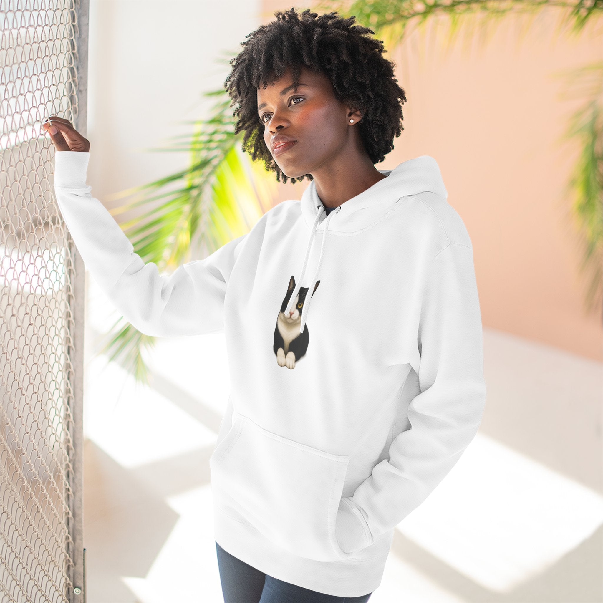 Hanging  Hoodie — Cozy Fleece Pullover for Animal Lovers