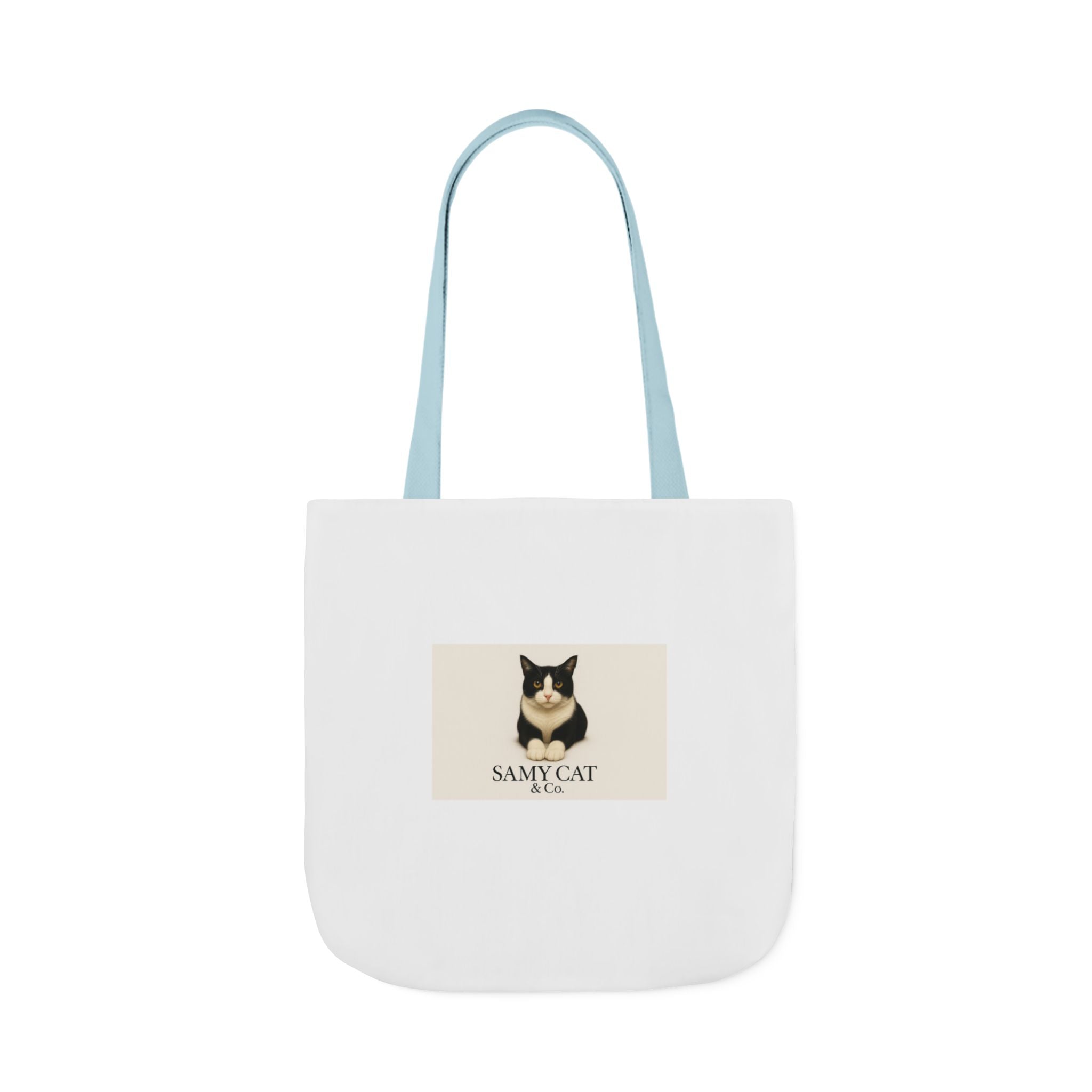 Cat Portrait Canvas Tote — "Samy Cat" Graphic Tote Bag