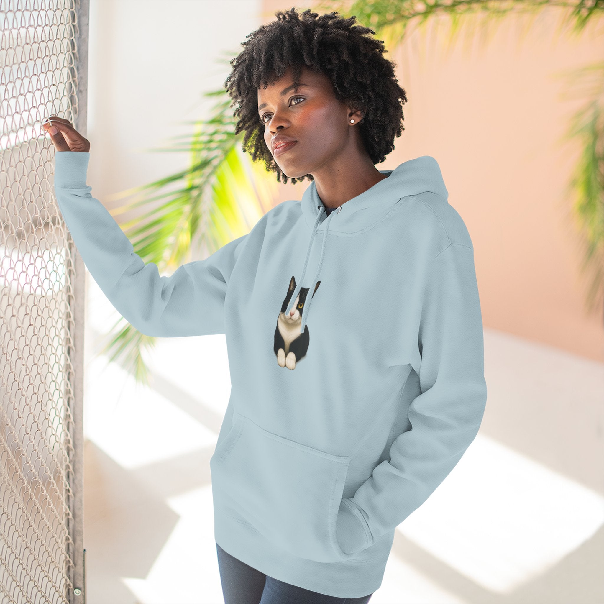 Hanging  Hoodie — Cozy Fleece Pullover for Animal Lovers