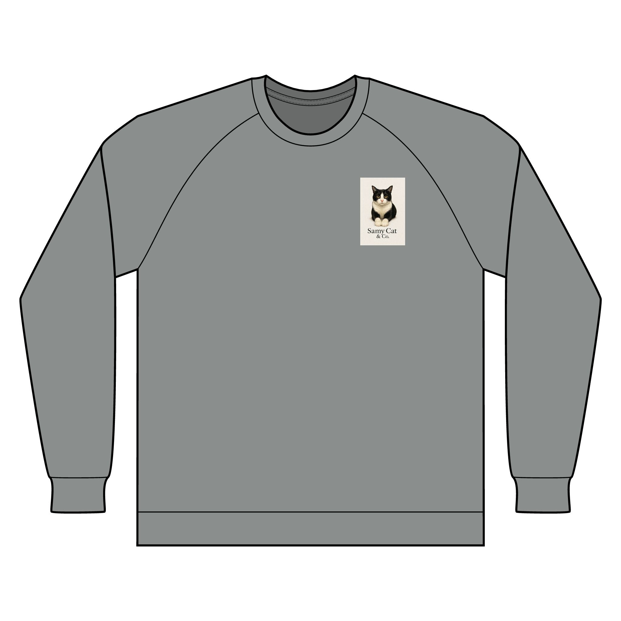 Rewneck Sweatshirt - Samy Cat
