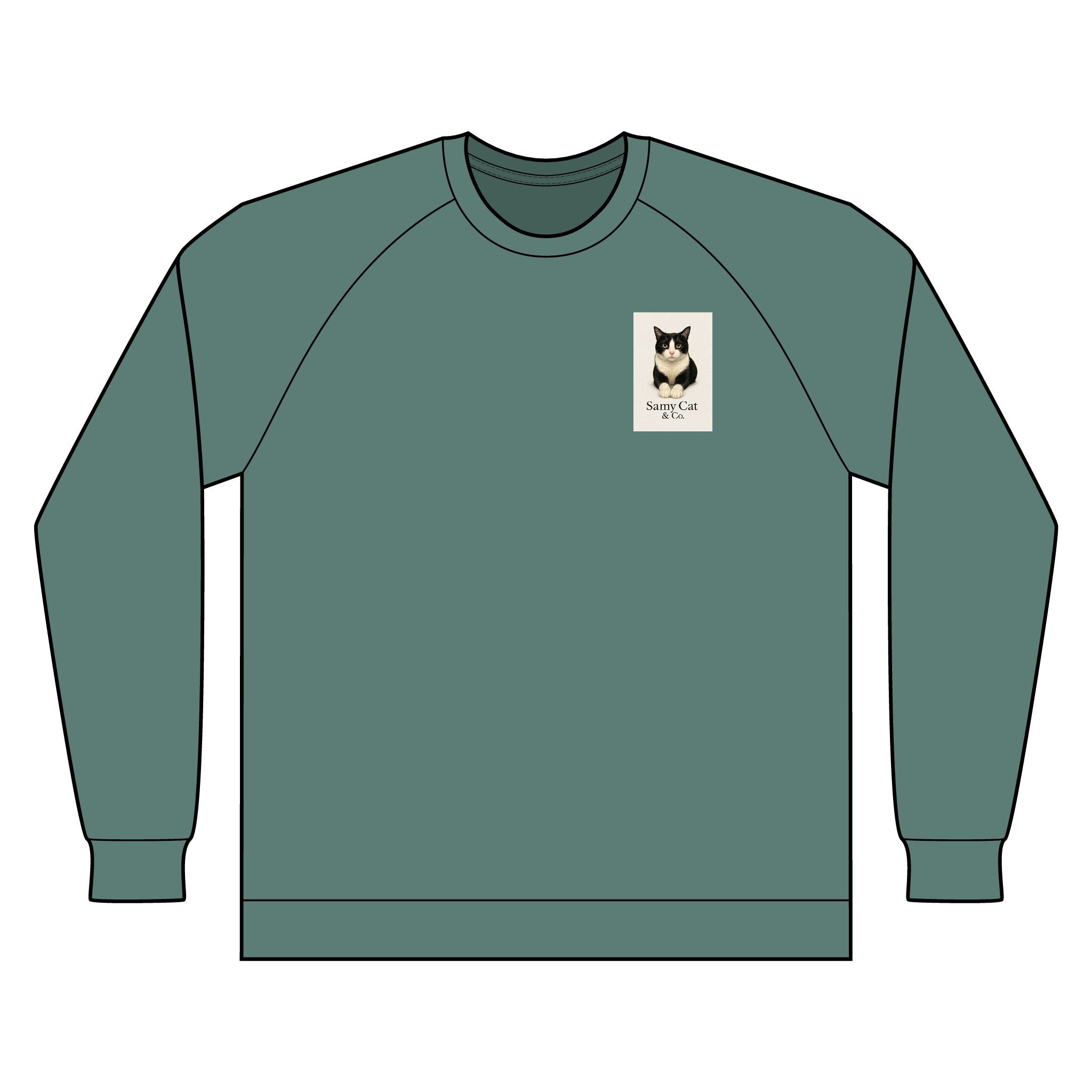 Rewneck Sweatshirt - Samy Cat