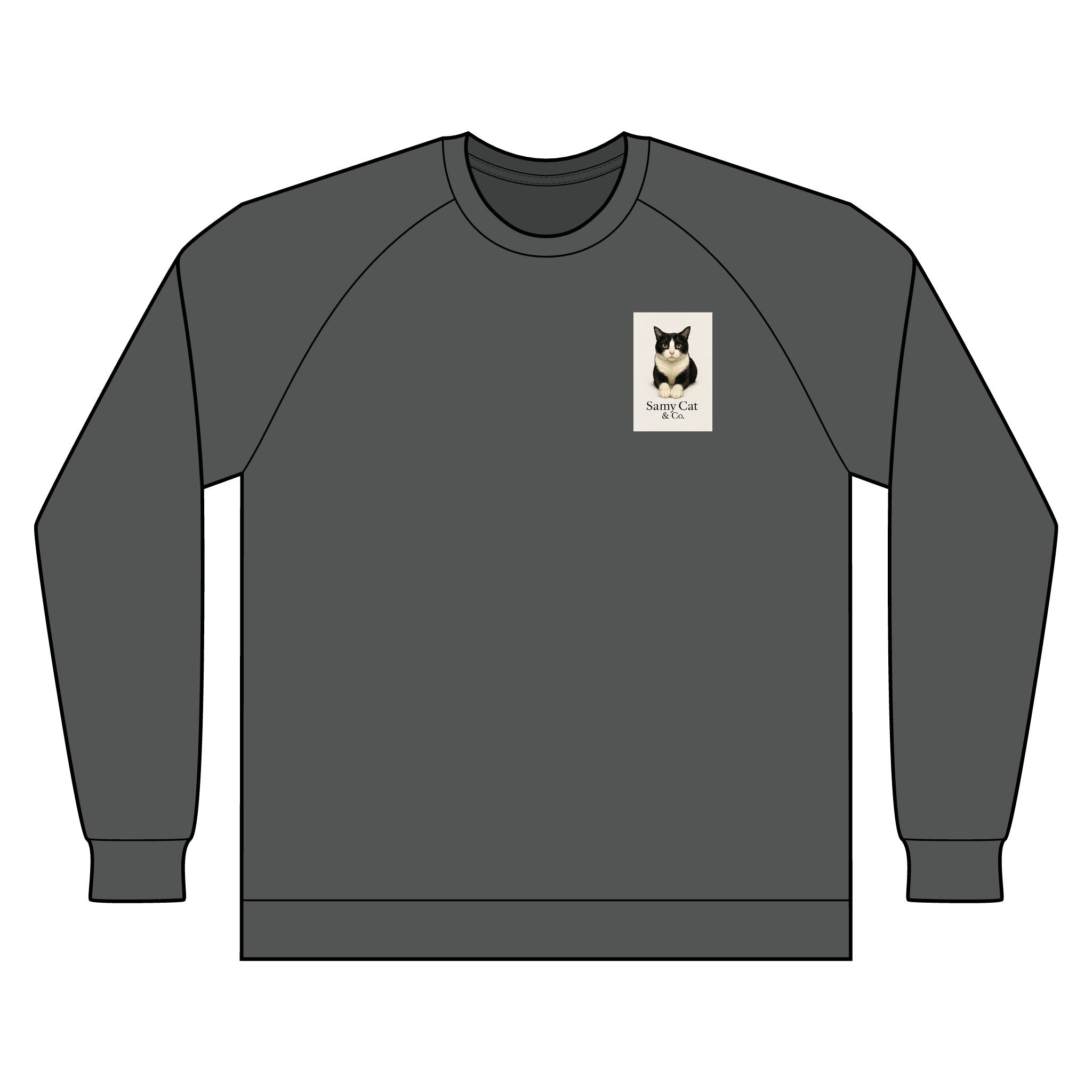 Rewneck Sweatshirt - Samy Cat