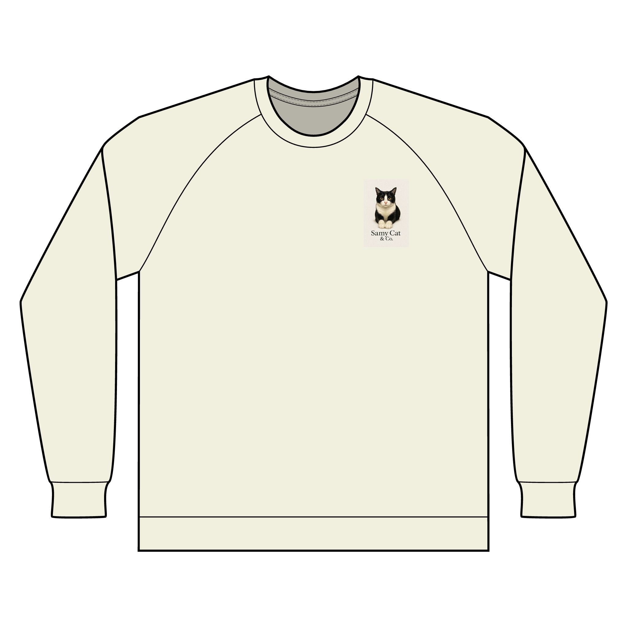 Rewneck Sweatshirt - Samy Cat