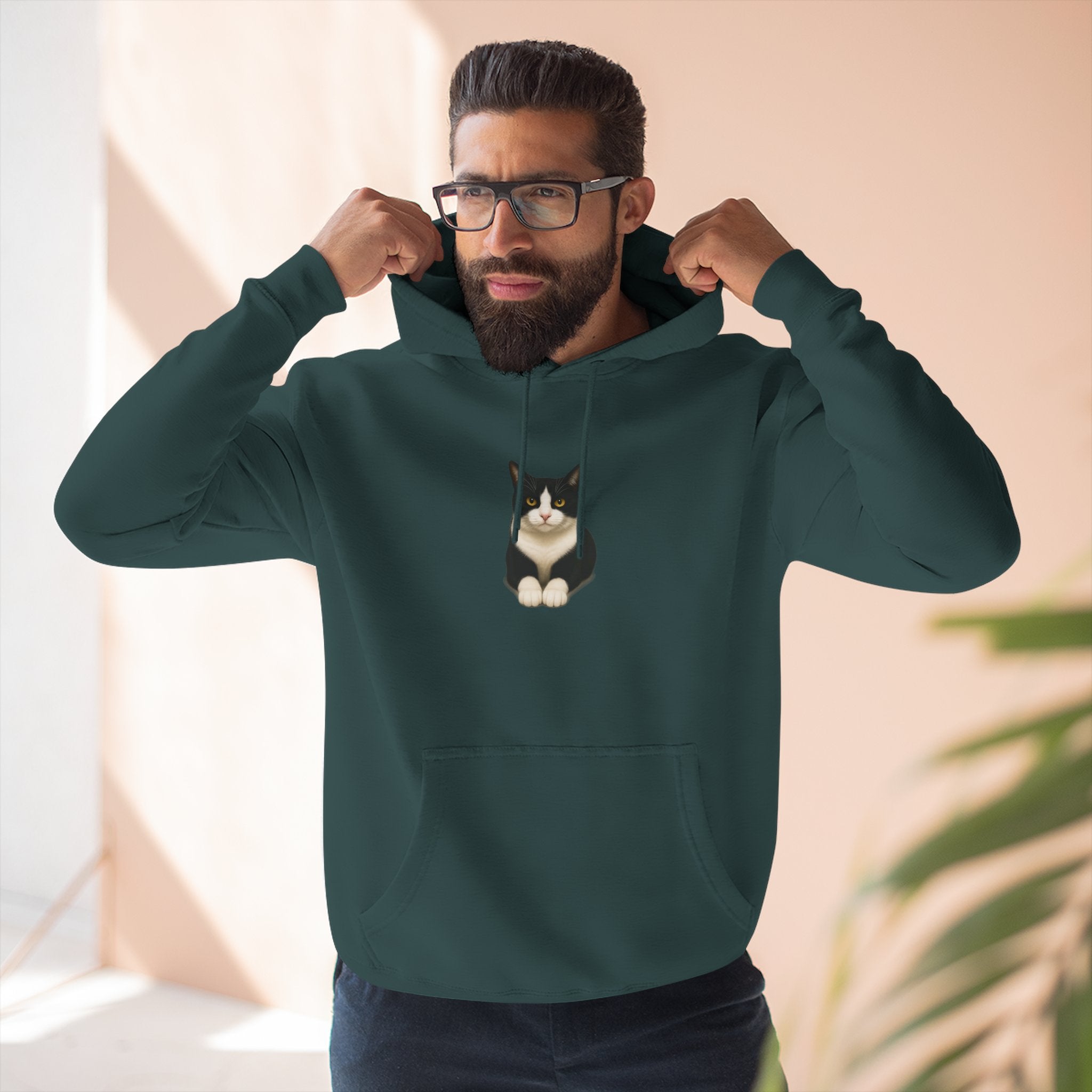Hanging  Hoodie — Cozy Fleece Pullover for Animal Lovers